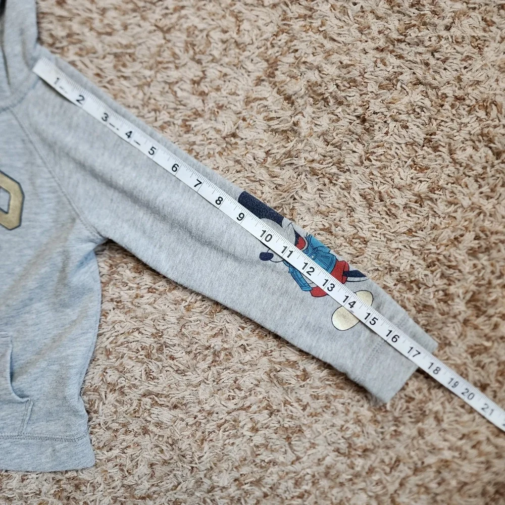 Baby Gap Disney Mickey Minnie Print Sleeve Kid‎ Sz 8 Zip Up Hoodie